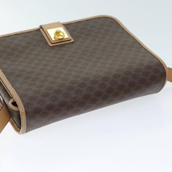 CELINE Macadam Canvas Shoulder Bag Pvc Brown - Picture 6 of 12